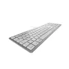 Vadu tastatūra Cherry KC 6000C Mac — QWERTY Nordic, šķērveida slēdži, sudraba, 1,8 m kabelis