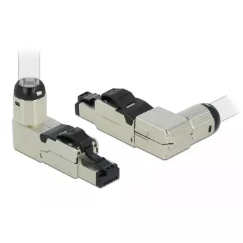 DeLOCK 86289 RJ45 spraudnis lauka montāžai Cat.6A metāla leņķveida