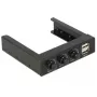 DeLOCK 62714 3 kanālu ventilatora ātruma regulators, melns