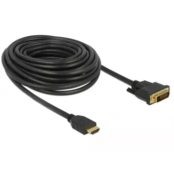 Video kabeļa adapteris DeLOCK 85657 10 m HDMI Type A DVI Melns