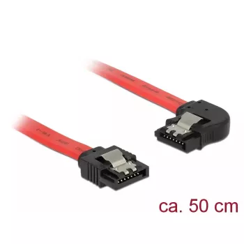 SATA kabelis DeLOCK 83964 0.5 m Melns Sarkans