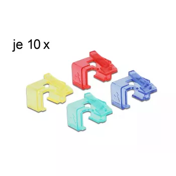 Kabeļa aizdare DeLOCK 86421 RJ45 Daudzkrāsaina 40 gab.