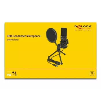 DeLOCK 66331 USB kondensatora mikrofons datoram