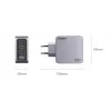 UGREEN Nexode Pro 160W GaN lādētājs ar USB-C kabeli, melns/pelēks