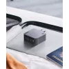 UGREEN Nexode Pro 160W GaN lādētājs ar USB-C kabeli, melns/pelēks