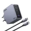 UGREEN Nexode Pro 160W GaN lādētājs ar USB-C kabeli, melns/pelēks