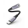 Ugreen 80154 USB-C uz 3.5 mm adapteris ar DAC, melns/pelēks