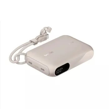 Pārnēsājams ārējais akumulators Belkin BPB027hqSD 10000 mAh, Smilšu krāsa, 2 × USB‑C porti