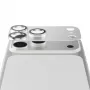 Kameras aizsargs PanzerGlass Fender iPhone 17 Pro — sudraba, silikona, skrāpējumu un triecienu izturīgs