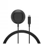 Belkin UltraCharge WIA013HQBK Qi2 25W uzlādes paliktnis ar statīvu, melns, bez barošanas bloka