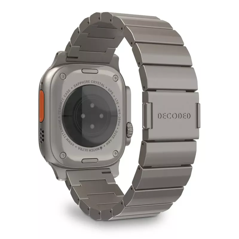 Pulksteņa siksniņa Decoded Traction Band Titanium — saderīgs ar viedpulksteņiem, plaukstas locītava 130–225 mm, 1 gab.