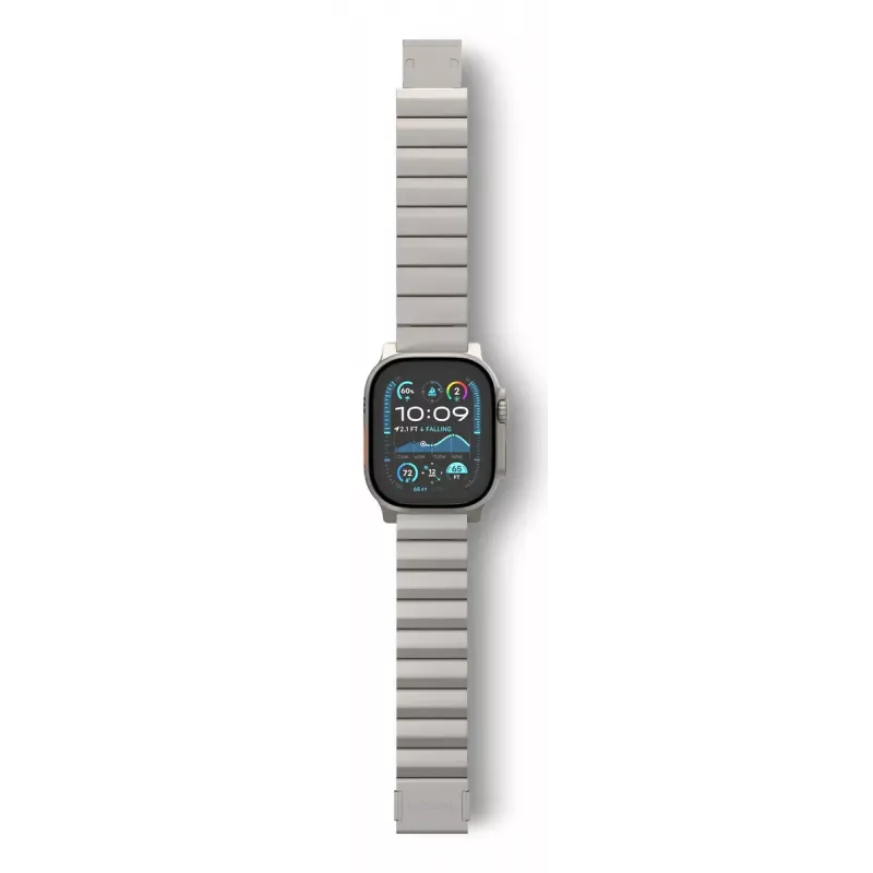 Pulksteņa siksniņa Decoded Traction Band Titanium — saderīgs ar viedpulksteņiem, plaukstas locītava 130–225 mm, 1 gab.