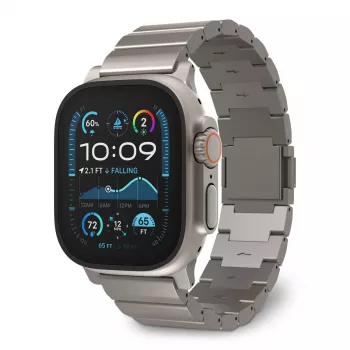 Pulksteņa siksniņa Decoded Traction Band Titanium — saderīgs ar viedpulksteņiem, plaukstas locītava 130–225 mm, 1 gab.