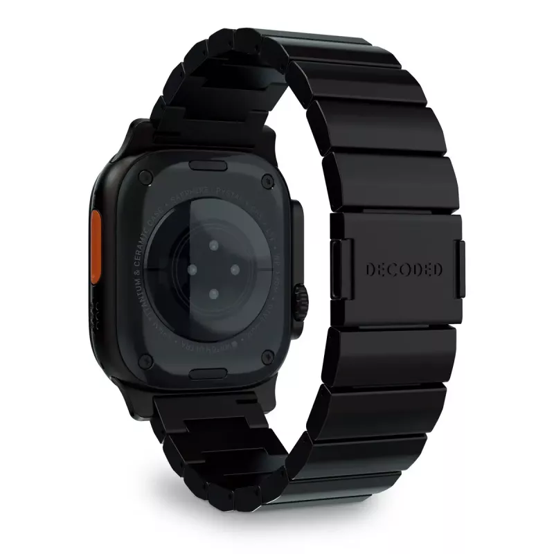 Siksniņa viedpulkstenim Decoded Traction Band Black Titanium — plaukstas locītavai 130–225 mm, 1 gab.
