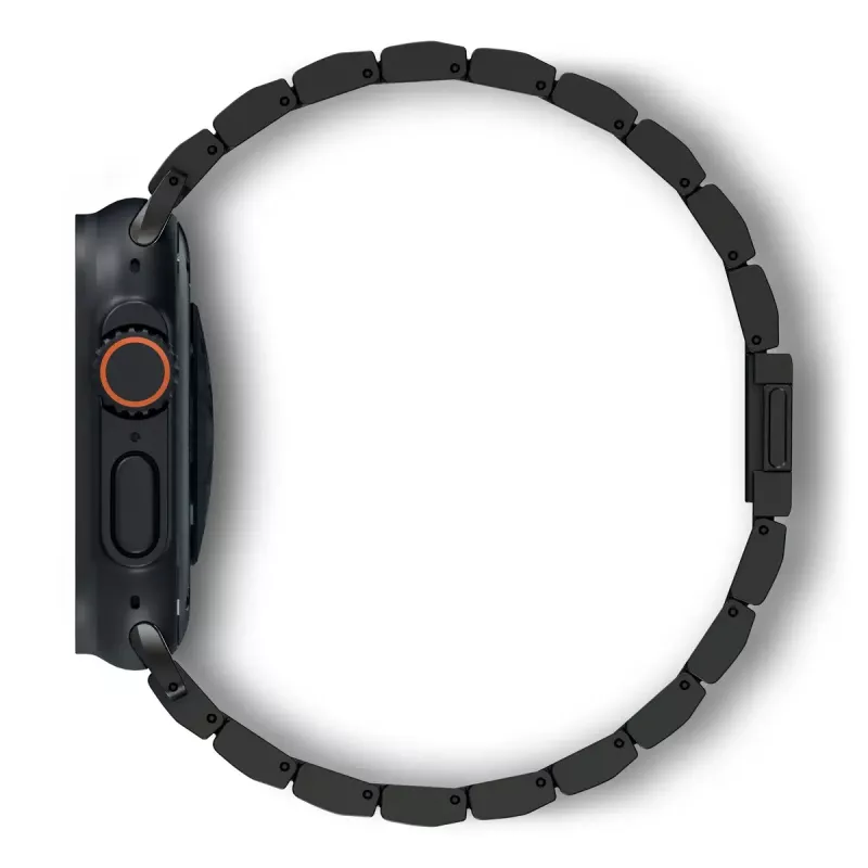 Siksniņa viedpulkstenim Decoded Traction Band Black Titanium — plaukstas locītavai 130–225 mm, 1 gab.