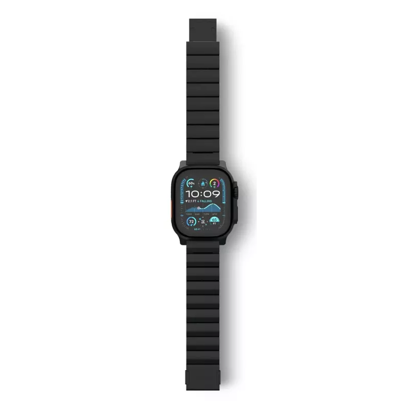 Siksniņa viedpulkstenim Decoded Traction Band Black Titanium — plaukstas locītavai 130–225 mm, 1 gab.
