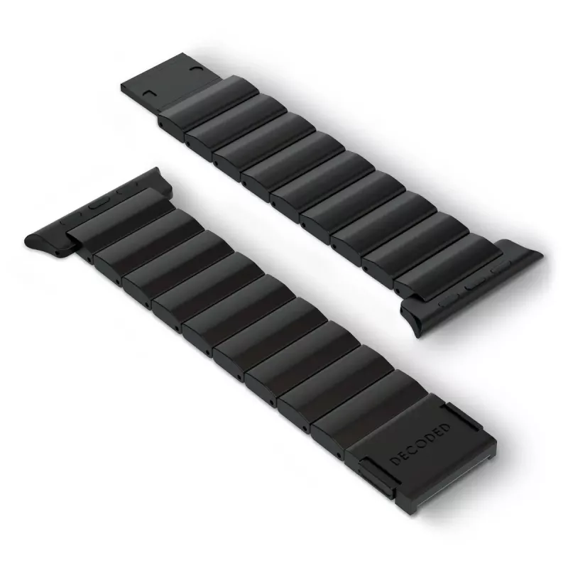 Siksniņa viedpulkstenim Decoded Traction Band Black Titanium — plaukstas locītavai 130–225 mm, 1 gab.