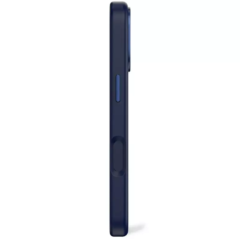 Telefona vāciņš Decoded D25IPO17BCS9TY iPhone 17 — vāciņš, der līdz 16 cm (6,3 collas), tumši zils, mikrošķiedra un PU