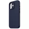 Telefona vāciņš Decoded D25IPO17BCS9TY iPhone 17 — vāciņš, der līdz 16 cm (6,3 collas), tumši zils, mikrošķiedra un PU