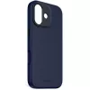 Telefona vāciņš Decoded D25IPO17BCS9TY iPhone 17 — vāciņš, der līdz 16 cm (6,3 collas), tumši zils, mikrošķiedra un PU