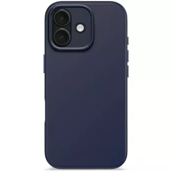 Telefona vāciņš Decoded D25IPO17BCS9TY iPhone 17 — vāciņš, der līdz 16 cm (6,3 collas), tumši zils, mikrošķiedra un PU