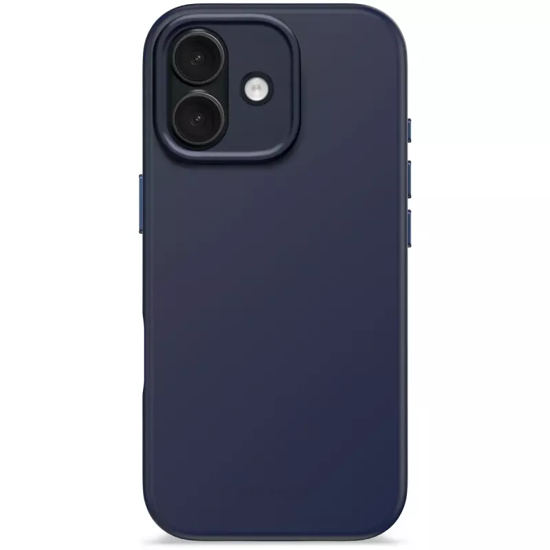 Telefona vāciņš Decoded D25IPO17BCS9TY iPhone 17 — vāciņš, der līdz 16 cm (6,3 collas), tumši zils, mikrošķiedra un PU