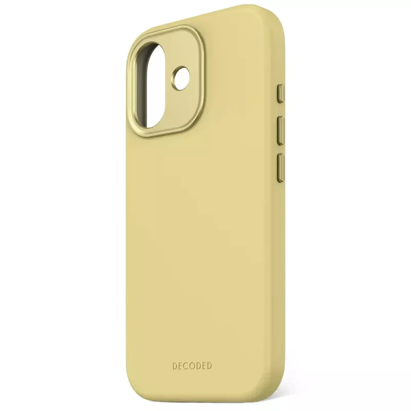 Telefona maciņš Decoded D25IPO17BCS9YW Apple iPhone 17, dzeltenā krāsā, mikrošķiedra un PU