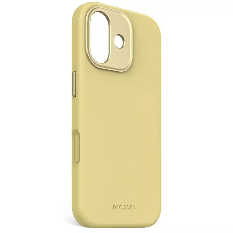 Telefona maciņš Decoded D25IPO17BCS9YW Apple iPhone 17, dzeltenā krāsā, mikrošķiedra un PU