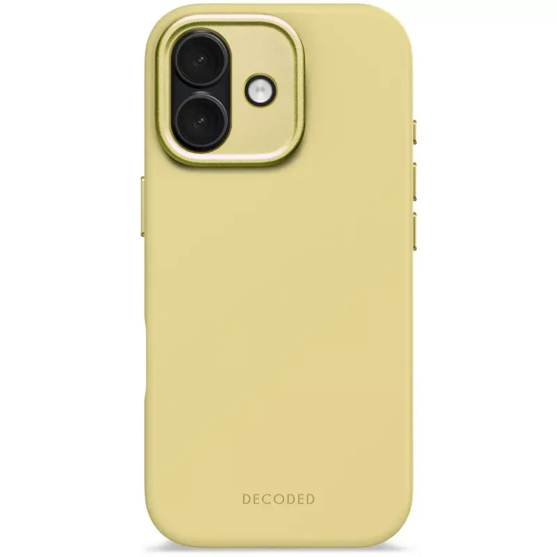 Telefona maciņš Decoded D25IPO17BCS9YW Apple iPhone 17, dzeltenā krāsā, mikrošķiedra un PU
