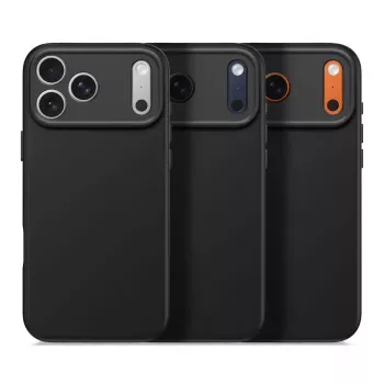 Decoded silikona aizmugures vāciņš Apple iPhone 17 Pro Max — saderīgs ar 6.9 collu (17.5 cm) ekrānu, melns, mikrošķiedra/PU