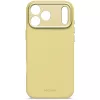 Decoded silikona aizmugurējais vāciņš Apple iPhone 17 Pro Max, saderīgs ar 6.9 collu (17.5 cm) ekrāniem, dzeltens