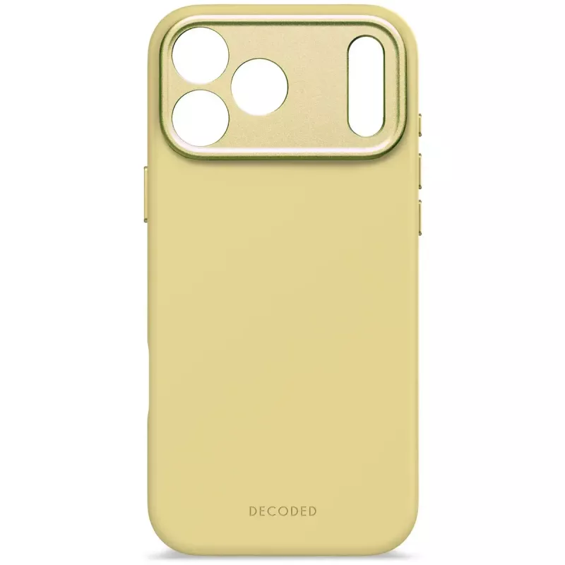 Decoded silikona aizmugurējais vāciņš Apple iPhone 17 Pro Max, saderīgs ar 6.9 collu (17.5 cm) ekrāniem, dzeltens