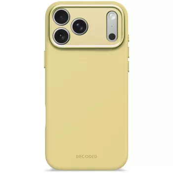 Decoded silikona aizmugurējais vāciņš Apple iPhone 17 Pro Max, saderīgs ar 6.9 collu (17.5 cm) ekrāniem, dzeltens