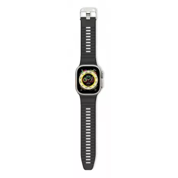 Siksniņa Decoded Ultra Traction Strap viedpulkstenim, melna, silikona, 1 gab.