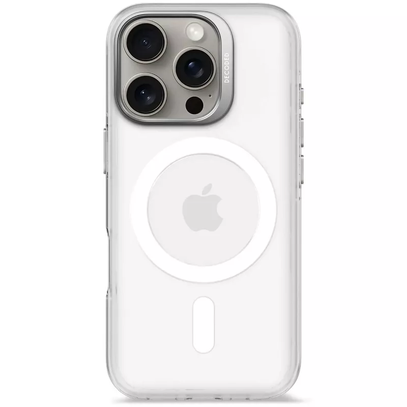 Telefona maciņš Decoded Clear Case iPhone 16 Pro, polikarbonāts, caurspīdīgi balts, 6.3 collu (16 cm)