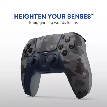 Spēļu kontrolieris Sony DualSense v3 Camouflage — Bluetooth/USB, PS5, iebūvēts akumulators, USB-C, 160×106×66 mm