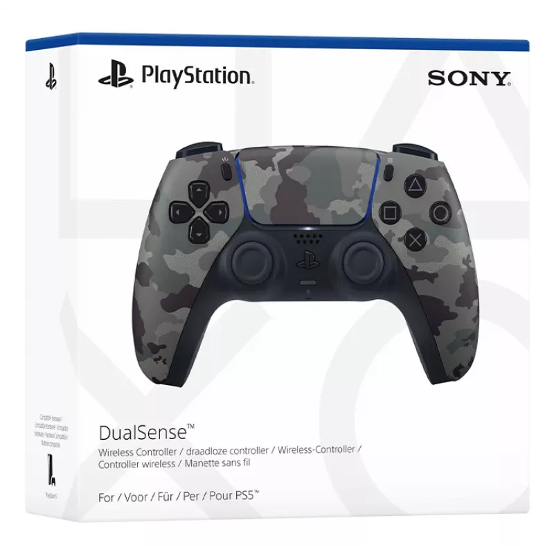 Spēļu kontrolieris Sony DualSense v3 Camouflage — Bluetooth/USB, PS5, iebūvēts akumulators, USB-C, 160×106×66 mm