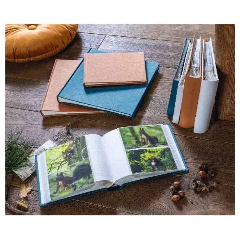 Hama Wrinkled fotoalbums Zils 36 lapas 10x15 cm grāmatas iesējums