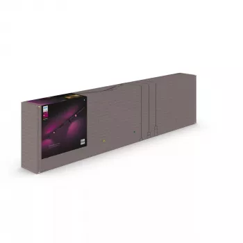 Philips Hue White and colour ambience Perifo taisnā griestu pamatnes komplekts 4 prožektori Bluetooth Melns