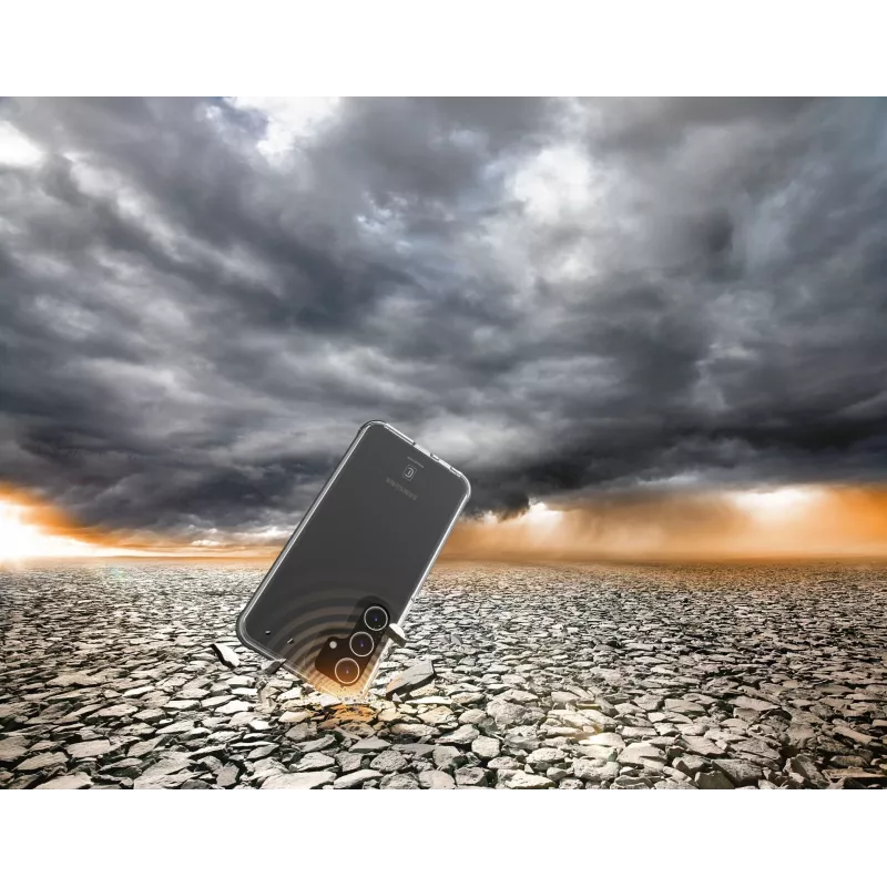 Cellularline Tetra Force Strong Guard aizsargmaciņš Samsung Galaxy S25 Ultra - triecienizturīgs, elastīgs, ar Microban® antibakteriālo tehnoloģiju