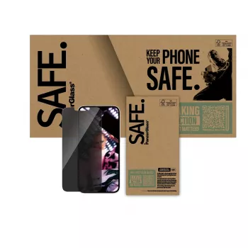 PanzerGlass SAFE. by ® Privātuma ekrāna aizsargs iPhone 17e | 16e | 14 | 13 | 13 Pro | Ultra-Wide Fit