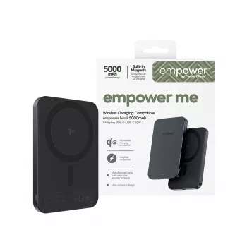 PanzerGlass empower 5000mAh Space Black portatīvais akumulators