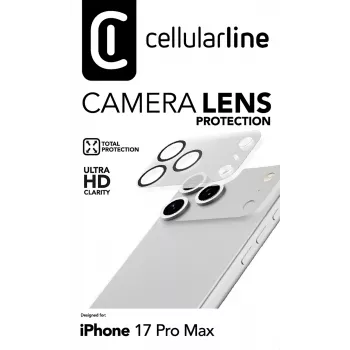 Cellularline Camera Lens aizsardzība iPhone 17 Pro Max kamerai