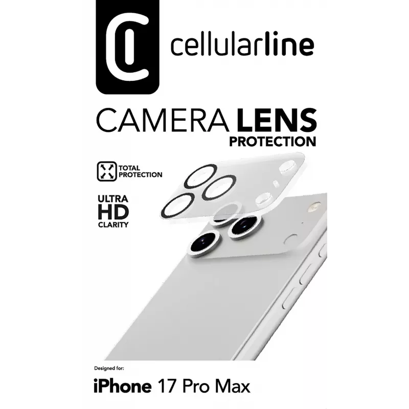 Cellularline Camera Lens aizsardzība iPhone 17 Pro Max kamerai