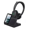 Yealink WH68 Darbstacijas austiņas, vadu un bezvadu, 20 - 20000 Hz, zvaniem/mūzikai, 155 g, Melnas