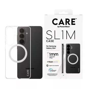 PanzerGlass CARE™ SL1M Caurspīdīgs Aizsargvāciņš ar Qi Samsung Galaxy S26+ (6,7 collas)