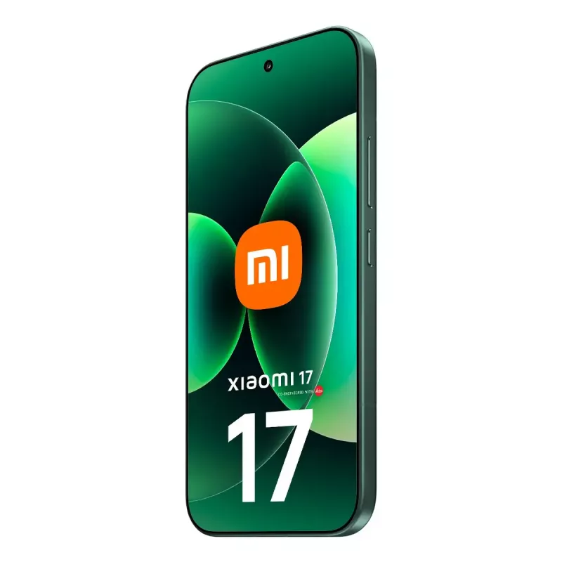 Viedtālrunis Xiaomi 17 — 6,3 collu (16 cm) ekrāns, Snapdragon 8 Elite Gen 5, 12 GB RAM, 512 GB krātuve, 6330 mAh, Zaļš