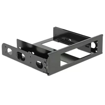 DeLOCK 18267 Alumīnija stiprinājuma kronšteins 3,5 inch ierīcei 5,25 inch nodalījumā