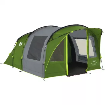 COLEMAN Rocky Mountain 5 BlackOut Green/Grey — tuneļa tipa ģimenes telts 5 personām, 2025. gada modelis