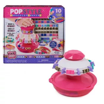 Cool Maker PopStyle Aproces veidošanas komplekts ar 170 pērlītēm, izveido un pārveido 10 aproces (iepakojums var atšķirties), radošās rotaļlietas bērniem no 7 gadiem